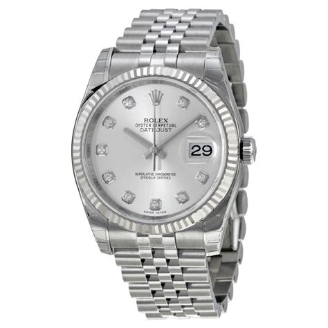 rolex mens watch silver|used Rolex silver watches.